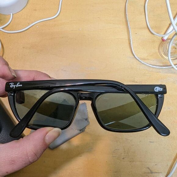 80s Ray-Ban B&L Predator Series Cats Glossy Black Vintage Sunglasses. W1845 - Picture 4 of 8